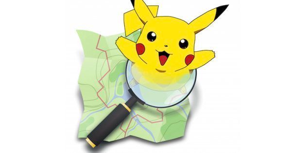 A photoshopped image of the OSM logo and Pikachu from Pokemon Go.