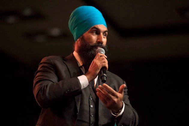 Leadership contender Jagmeet Singh speaks at the NDP's Leadership Showcase in Hamilton, Ont. on Sept. 17 , 2017.