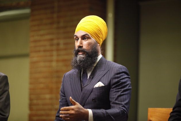 Jagmeet Singh speaks during an NDP leadership debate on Sept. 27, 2017. (Photo: Charla Jones/HuffPost Canada)