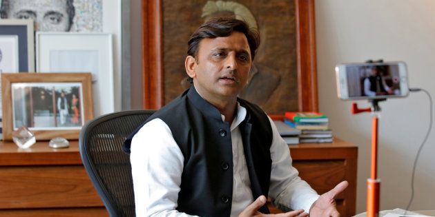 Akhilesh Yadav, Samajwadi Party (SP) President, speaks during an interview with Reuters in Lucknow, India, February 22, 2017.