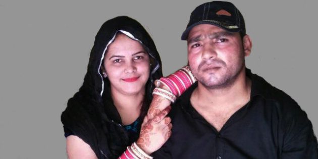 Surabhi Chauhan with her husband Rahat Qureshi.