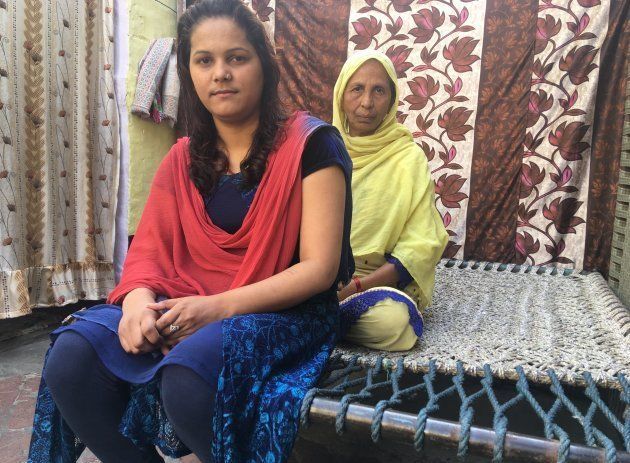 Surabhi Chauhan and her mother-in-law in Kasganj.