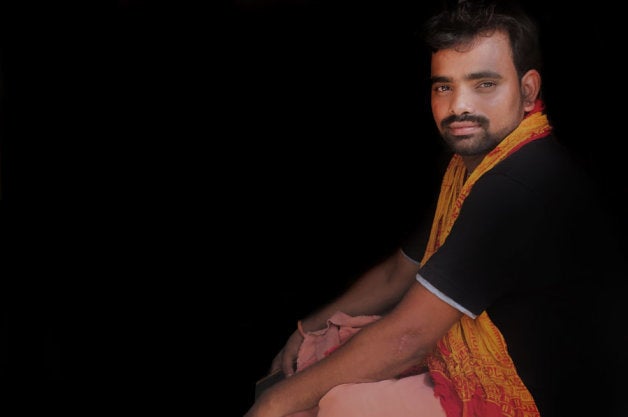 Ashok Poojary at his home in Naravi, Karnataka in May, 2018.