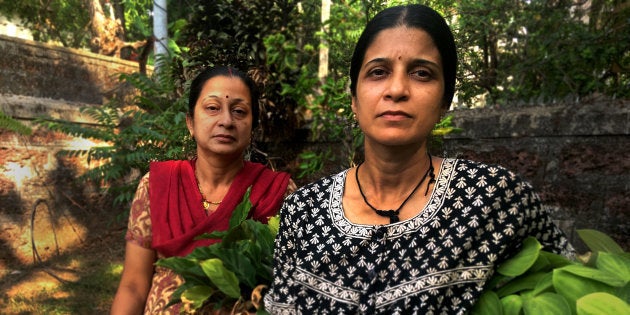 Harsha Baliga and Anuradha Baliga at their home in Mangalore in May, 2018.