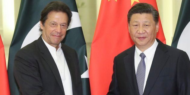 China's President Xi Jinping with Pakistan's Prime Minister Imran Khan