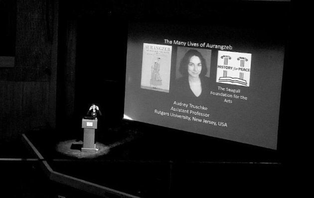 Audrey Truschke, author of Aurangzeb: The Man and the Myth, speaking in Delhi on August 10.