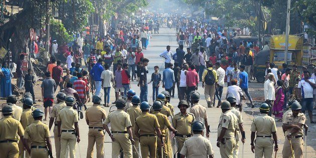 Dalits protest in Mumbai in January demanding the arrests of Hindutva activists Milind Ekbote and Sambhaji Bhide over their alleged role in the Bhima Koregaon violence.