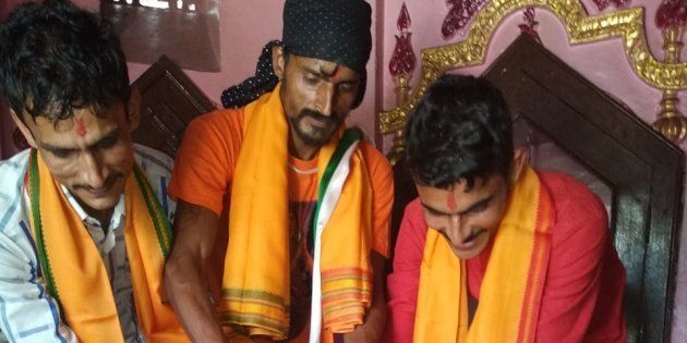 Three Muslim brothers in Baghpat converted to Hinduism on October 2.