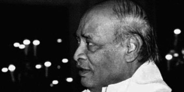Prime Minister Narasimha Rao attends a dinner after submitting his resignation in New Delhi Friday, May 10, 1996.