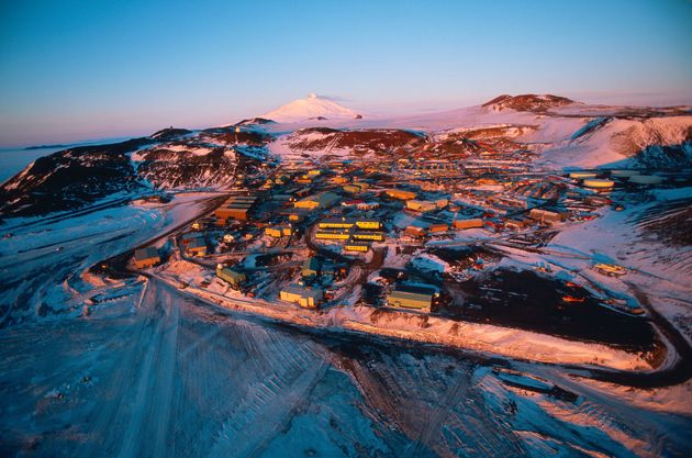 The men had been carrying out work at the McMurdo research station (file picture)