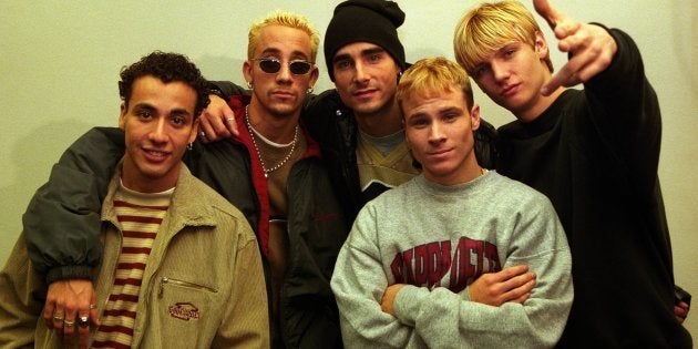 NETHERLANDS - DECEMBER 09: Photo of BACKSTREET BOYS; L-R: Howie Dorough, AJ McLean, Kevin Richardson, Brian Littrell, Nick Carter - posed, group shot (Photo by Paul Bergen/Redferns)