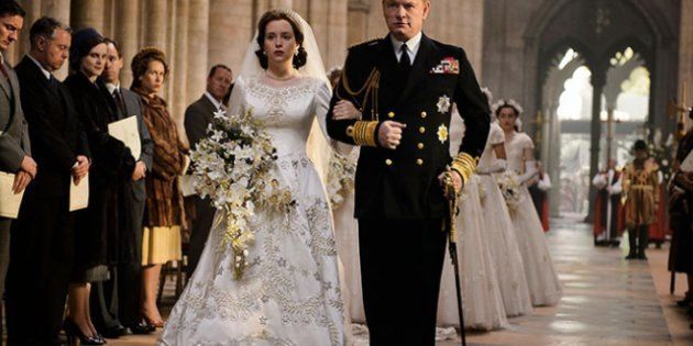 Claire Foy and Jared Harris star as Elizabeth and father King George VI in 'The Crown'