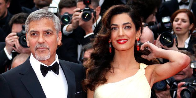 VATICAN CITY, VATICAN - MAY 29: George Clooney and Amal Clooney attend 'Un Muro o Un Ponte' Seminary held by Pope Francis at the Paul VI Hall on May 29, 2016 in Vatican City, Vatican. (Photo by Franco Origlia/Getty Images)