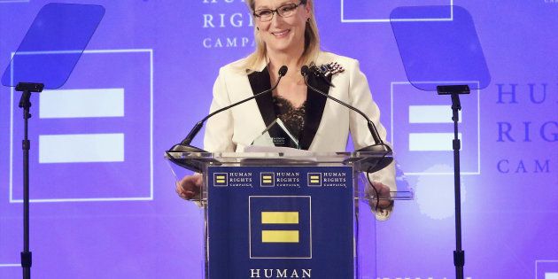 Meryl Streep attends the 2017 Human Rights Campaign Gala at The Waldorf Astoria in New York on Feb. 11.