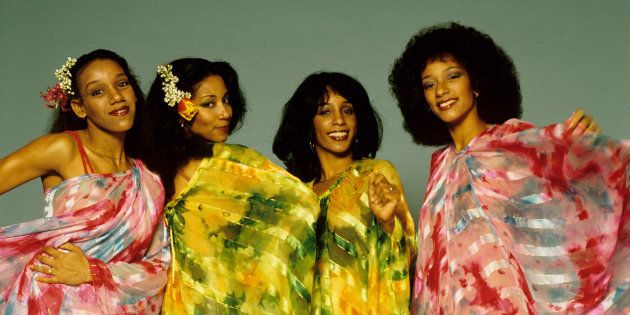 Joni (second from right) with her sisters.