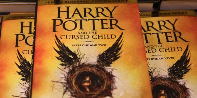 Copies of the book of the play of Harry Potter and the Cursed Child parts One and Two are displayed at a bookstore in London, Britain July 31, 2016. REUTERS/Neil Hall