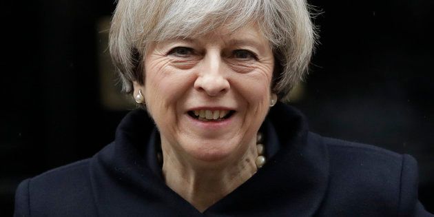 British Prime Minister Theresa May leaves 10 Downing Street in London, to attend Prime Minister's Questions at the Houses of Parliament, Wednesday, Feb. 1, 2017. Britain's House of Commons is to vote on a bill Wednesday authorizing Prime Minister Theresa May to start European Union exit talks the first major test of whether lawmakers will try to impede the government's Brexit plans. (AP Photo/Matt Dunham)