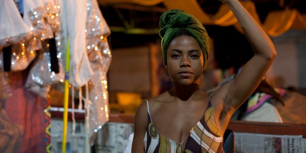 Ocupa MinC members protest at Capanema in Rio de Janeiro on July 25, the day the movement was evicted out of its tents there.