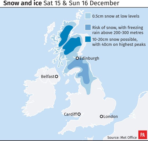 Uk Weather Forecast Heavy Snow Set To Cause Travel Chaos Huffpost Uk 5875