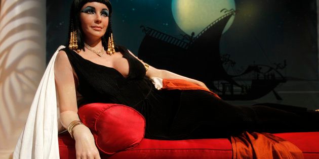 The wax figure of actress Elizabeth Taylor in her role as 'Cleopatra' is pictured at Madame Tussauds Hollywood in Hollywood, California.