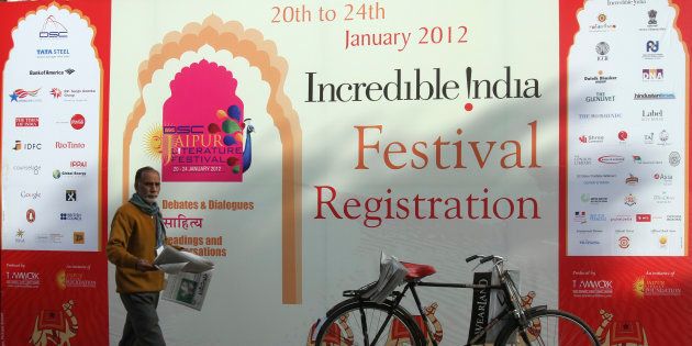 Jaipur Literature Festival, January 22, 2012. REUTERS/Altaf Hussain