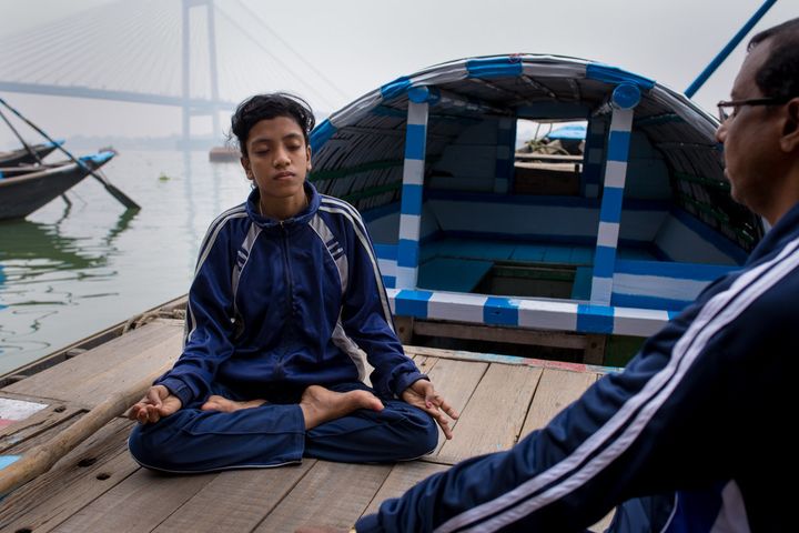 Training for Ayesha includes meditation on the river side.