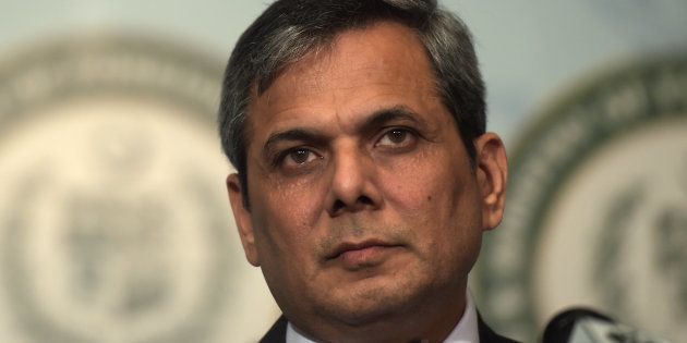 Spokesman of the Pakistan's Foreign Ministry Nafees Zakaria looks on at a press conference in Islamabad on September 29, 2016.