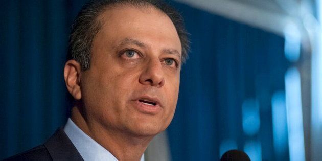 U.S. Attorney for the Southern District of New York Preet Bharara speaks during a news conference on the General Motors agreement at the U.S. Attorney's offices in New York September 17, 2015. General Motors Co has agreed to pay $900 million and sign a deferred-prosecution agreement to end a U.S. government investigation into its handling of an ignition-switch defect linked to 124 deaths. REUTERS/Stephanie Keith