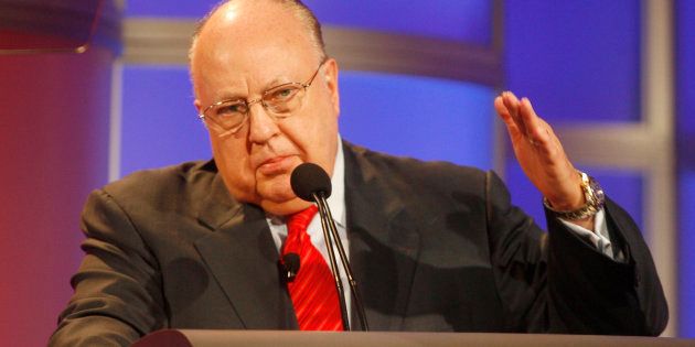 Roger Ailes, chairman and CEO of Fox News and Fox Television Stations, answers questions during a panel discussion at the Television Critics Association summer press tour in Pasadena, California July 24, 2006. Picture taken July 24, 2006. REUTERS/Fred Prouser/File Photo