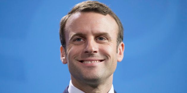 French President Emmanuel Macron in Berlin on Tuesday. 