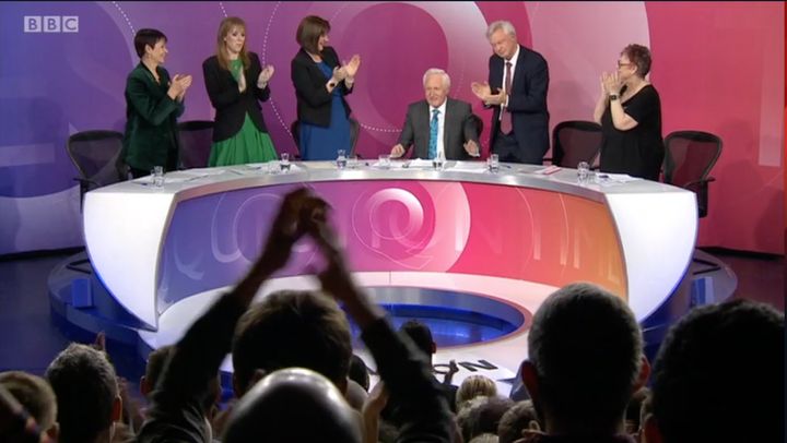 <strong>David Dimbleby has signed off as Question Time host after 25 years at the helm </strong>