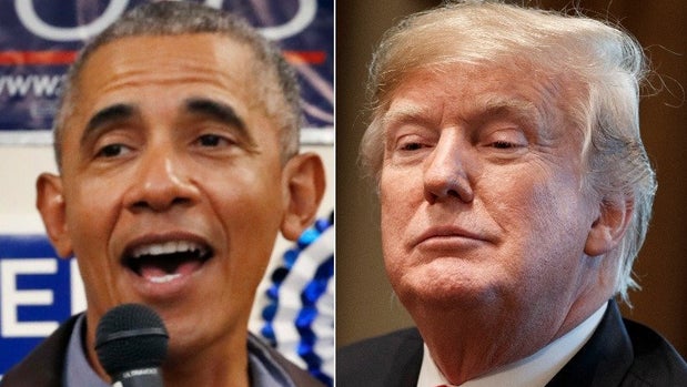 Barack Obama and Donald Trump