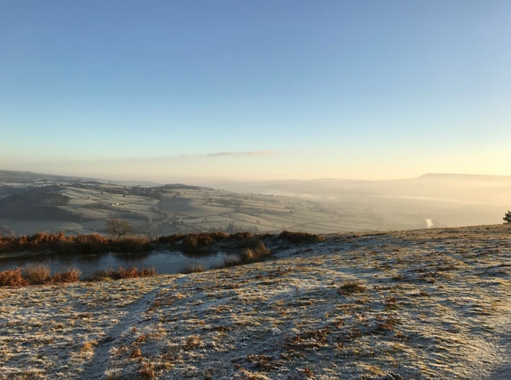 Ben Sheppard's snowy route. 