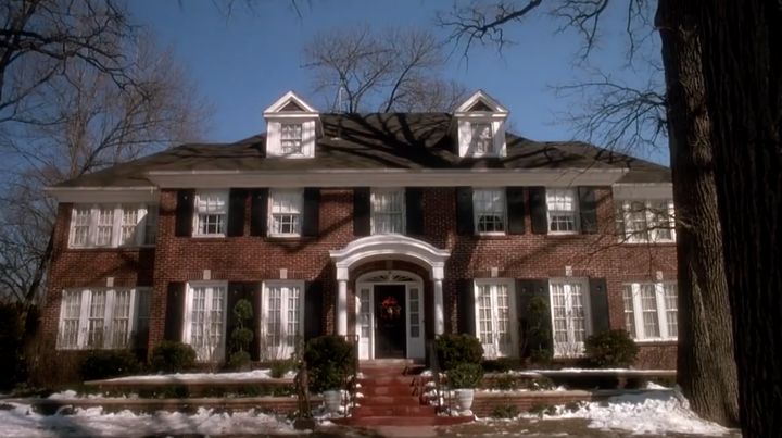 The 14-bedroom house in Home Alone.