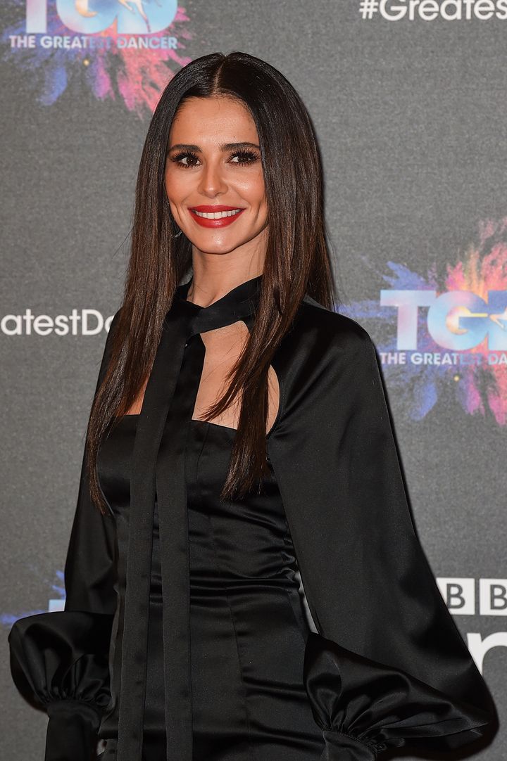 Cheryl at the press launch of 'The Greatest Dancer'