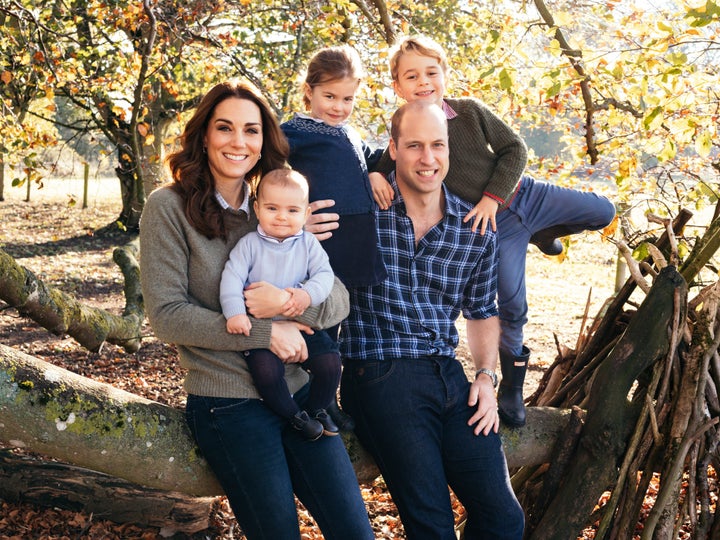 Prince William and the former Kate Middleton released this family photo as their Christmas card for 2018.