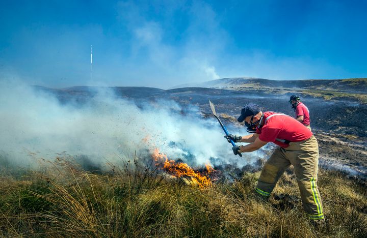 The fire at Winter Hill