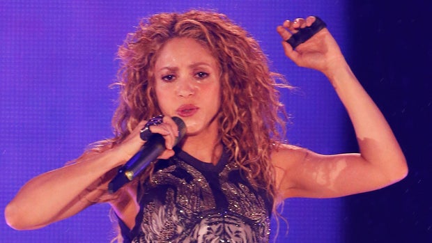 Colombia's singer Shakira performs at Azteca Stadium in Mexico City, Thursday, Oct. 11, 2018. (AP Photo/Marco Ugarte