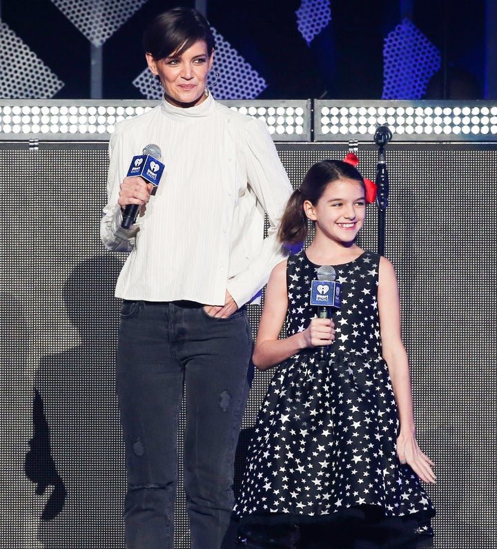 Suri appeared with her mom at the Z100 Jingle Ball at Madison Square Garden on Dec. 8, 2017.