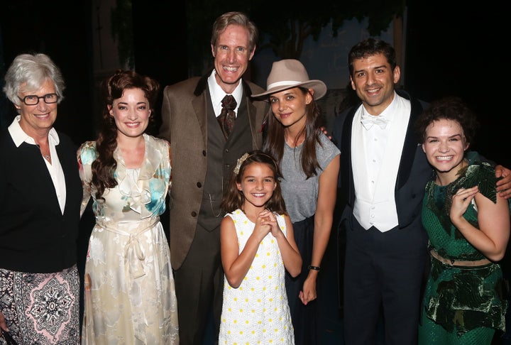 The mother-daughter duo met the cast of Broadway's "Finding Neverland" in 2016. 