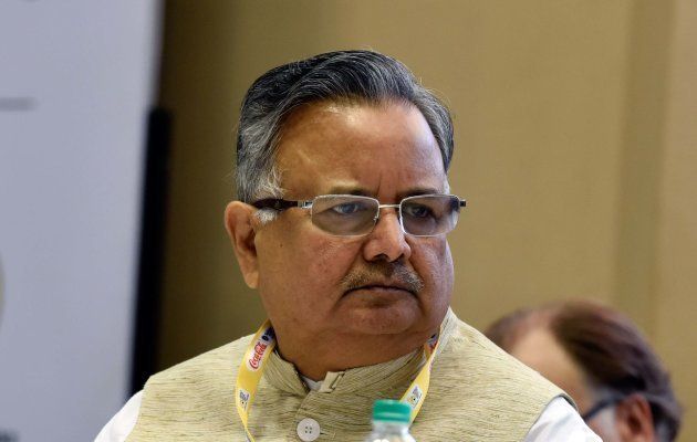 NEW DELHI, INDIA - NOVEMBER 3: Chhattisgarh Chief Minister Raman Singh during the inauguration of World Food India Conference at Vigyan Bhavan on November 3, 2017 in New Delhi, India. (Photo by Mohd Zakir/Hindustan Times via Getty Images)