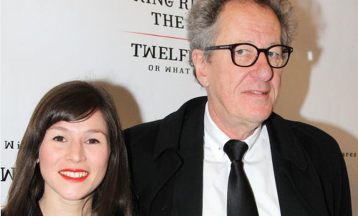 Yael Stone, pictured with Geoffrey Rush in 2013, accused the Oscar-winning actor of inappropriate behavior when the two co-starred in a play.