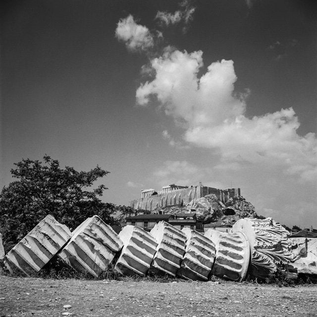 Θέα της Ακρόπολης από τον Ναό του Ολυμπίου Διός