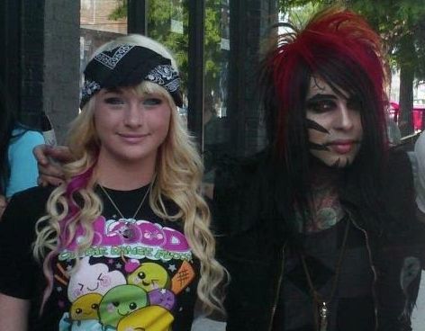 Tye Burns, one of Torres' alleged victims, is pictured with the singer in Arizona in May 2012.