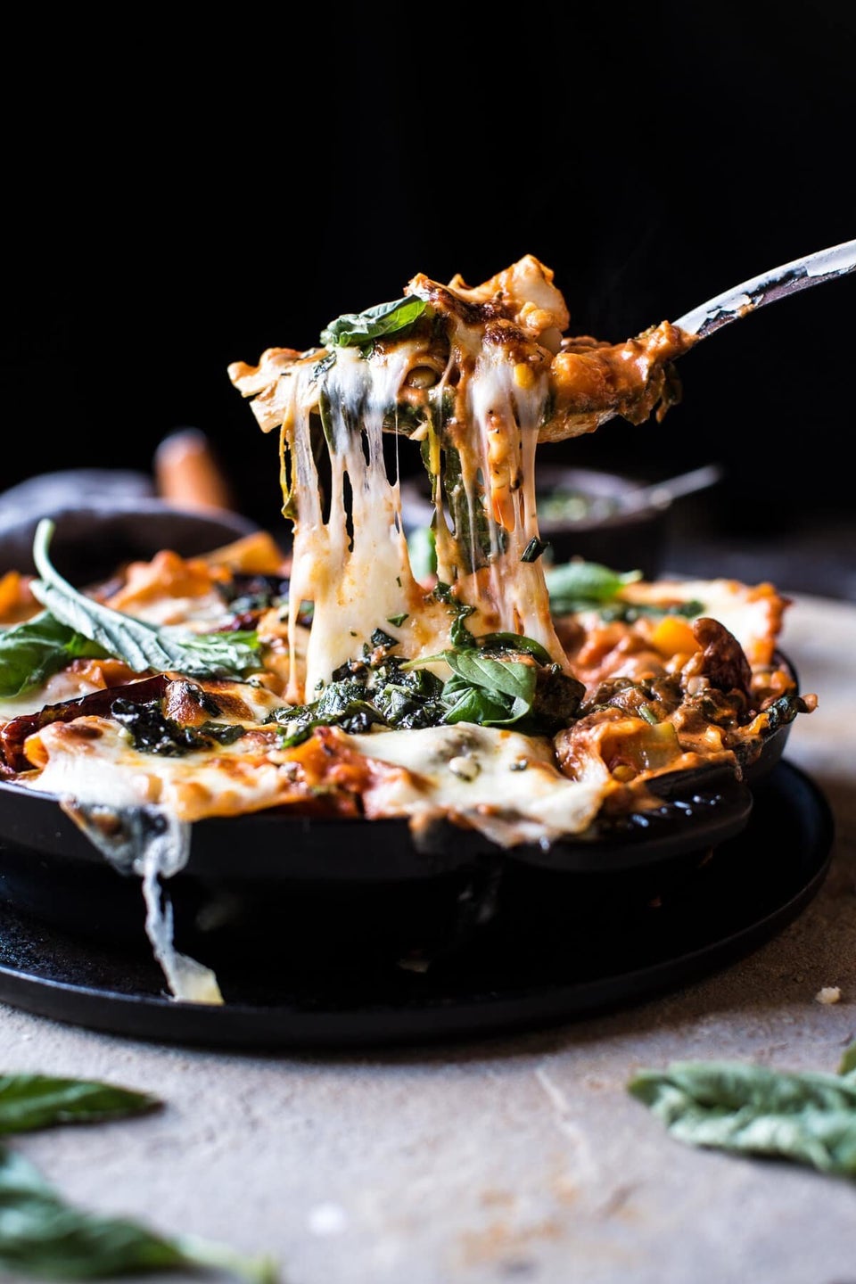 Simple Vegetarian Skillet Lasagna