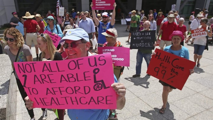 Utah voters approved a ballot measure in November to expand Medicaid in that state after years of contentious protests over the issue, including this one in 2017. Expansion would extend health care benefits to some 150,000 residents in Utah. 