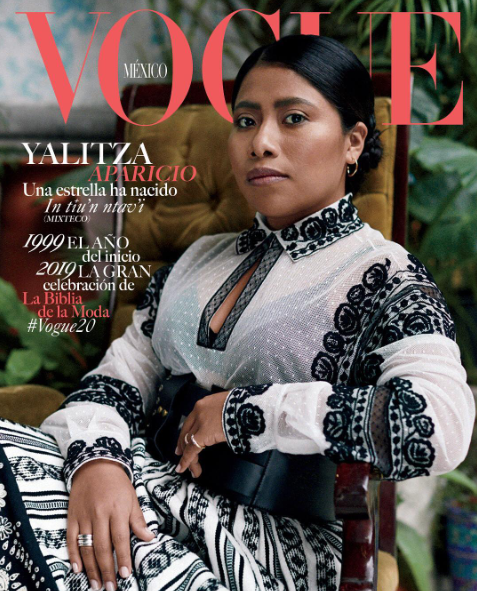 Image result for Yalitza Aparicio est la première Amérindienne en Une de "Vogue" au Mexique"