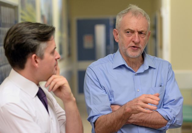 Jonathan Ashworth and Jeremy Corbyn