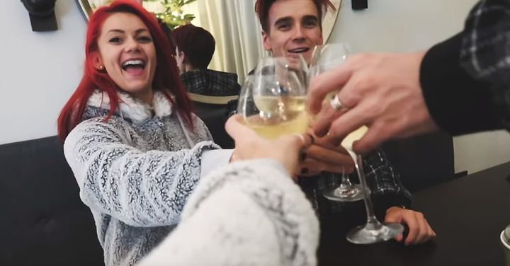 Joe and Dianne are spending time with his family 