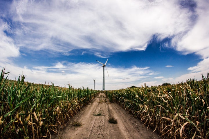 <p>A wind turbine</p>